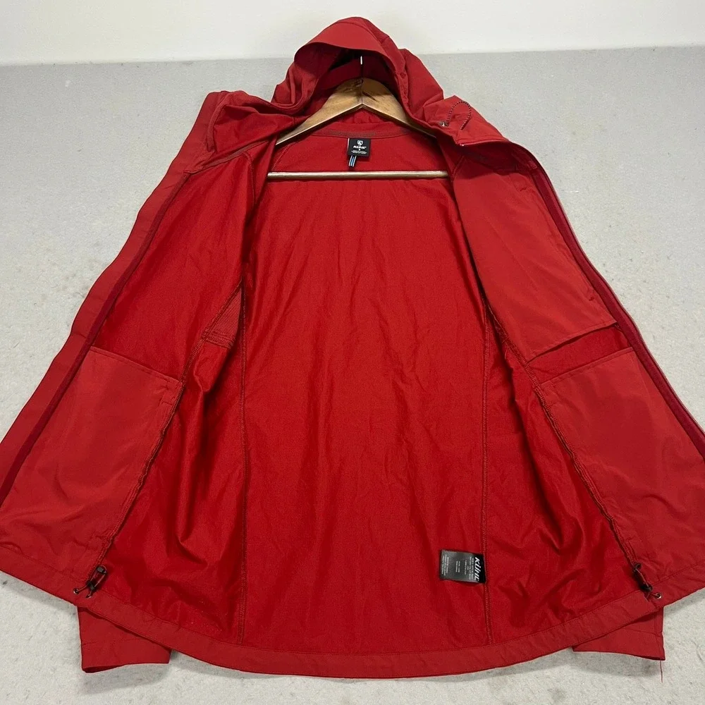 Kuhl Mens The One Hoody Red Full Zip Technical Hooded Jacket Size S